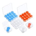 thumbnail image 2 of 21 Paires de Bouchons d'Oreilles pour Dormir Doux Réutilisables Moulables en Silicone Bouchons d'Oreilles Réduction de Bruit Bouchons d'Oreilles Bloquant le Son avec Étui pour Natation, Ronflement, Concert Avion 32dB Plus Élevé NRR, 2 of 7