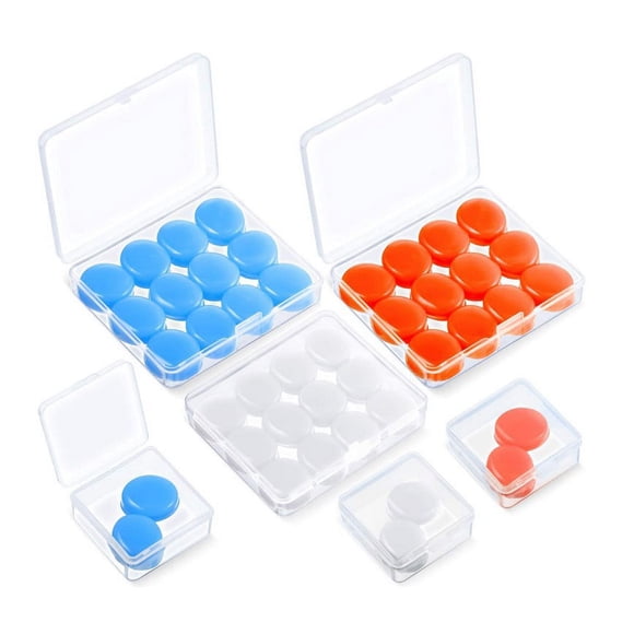 fashionhome 21 Pairs Ear Plugs for Sleeping Soft Reusable Moldable Silicone Earplugs Noise Reduction Earplugs Sound Blocking Earplugs with Case for Swimming, Snoring, Concert Airplane 32dB Highest NRR