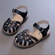 thumbnail image 5 of Puntoco Novedad De Verano Para Niñas, Zapatos De Princesa Con Diamantes De Imitación Y Punta Floral De Suela Suave, Sandalias De Playa Antideslizantes, Sandalias Para Niñas, Negro 29, 5 of 7