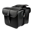 thumbnail image 1 of 2 piezas motocicletas bolsas de silla de montar herramienta de almacenamiento de almacenamiento resistente suministros de gran capacidad bolsas Negro, 1 of 8