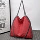 thumbnail image 3 of Fashion New Women"s Chain Shoulder Bag Large Capacity Crossbody Tote Bag Female Foldable Solid Color Handbags Shopping Bags, 3 of 5