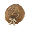 thumbnail image 4 of iHPH7 Beach Hats for Women Bucket Hats for Woman Wide Brim Sun Hat Straw Beach Hat Beach Bucket Hats for Women, Coffee M, 4 of 4