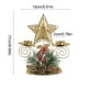 thumbnail image 3 of Christmas Golden Iron Double Candlestick Window Desktop Decoration Christmas Holiday Decoration, 3 of 6