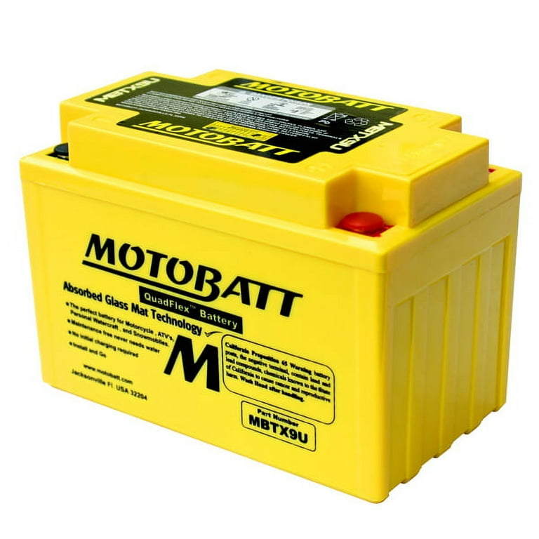 MotoBatt AGM Battery 2005-09 fits Kawasaki ZZR 600 1998-08