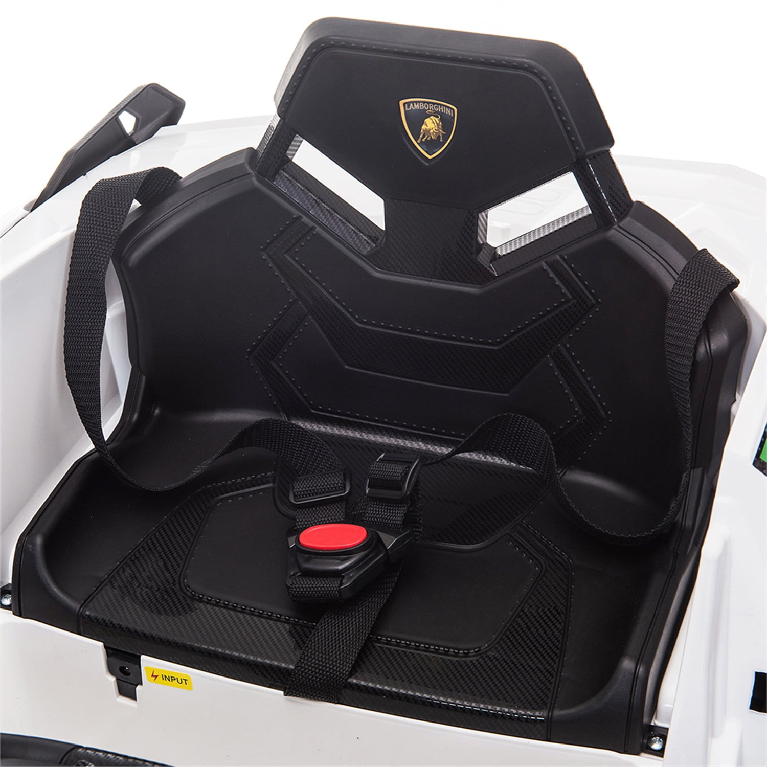 CIPACHO Kids Electric Ride On 12V Licensed Lamborghini SIAN Battery Powered Sports Car Toy with 2 Speeds, Parent Control, Sound System, White