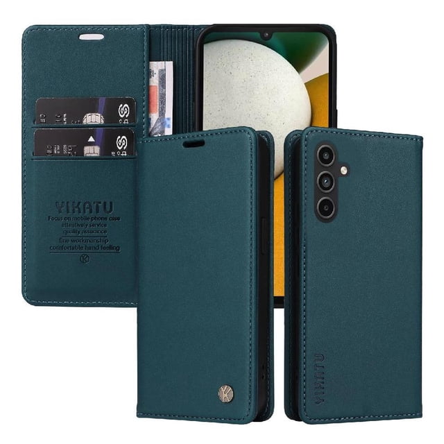 Funda para Samsung Galaxy A15 Estuche de Cuero PU Tipo Cartera con Ranuras para Tarjetas y Cierre Magnético