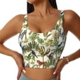 thumbnail image 3 of Goofa Jungle Animals Printed Sports Bras for Women, High Impact Running Bra Workout Crop Tank Tops Longline Sports Bra Push up-, 3 of 9