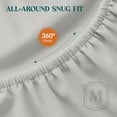 thumbnail image 2 of Máulli Collection Fitted Sheet King – 1 Pc, Light Grey, 1800 Series Premium Brushed Microfiber, Ultra-Soft Hotel Luxury, Deep Pocket, Durable & Long Lasting, Wrinkle & Fade Resistant, 2 of 7
