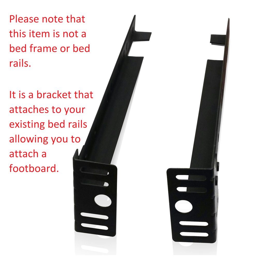 Ford Footboard, Bed Frame Extension Brackets (Twin, Full, Queen, King