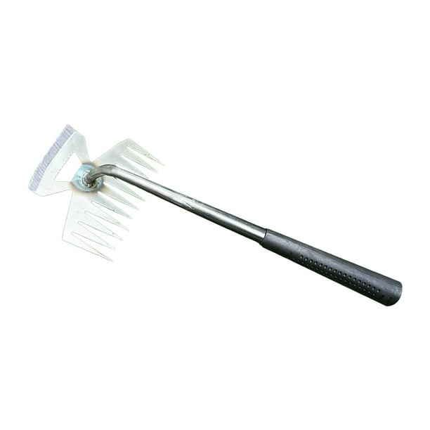 Herramienta de deshierbe de acero con alto contenido de carbono, desherbadora manual portátil para jardín de bonsáis. Mango de goma C.