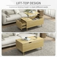 thumbnail image 4 of Table basse avec tiroir HOMCOM Lift Top, compartiment caché, 4 of 10