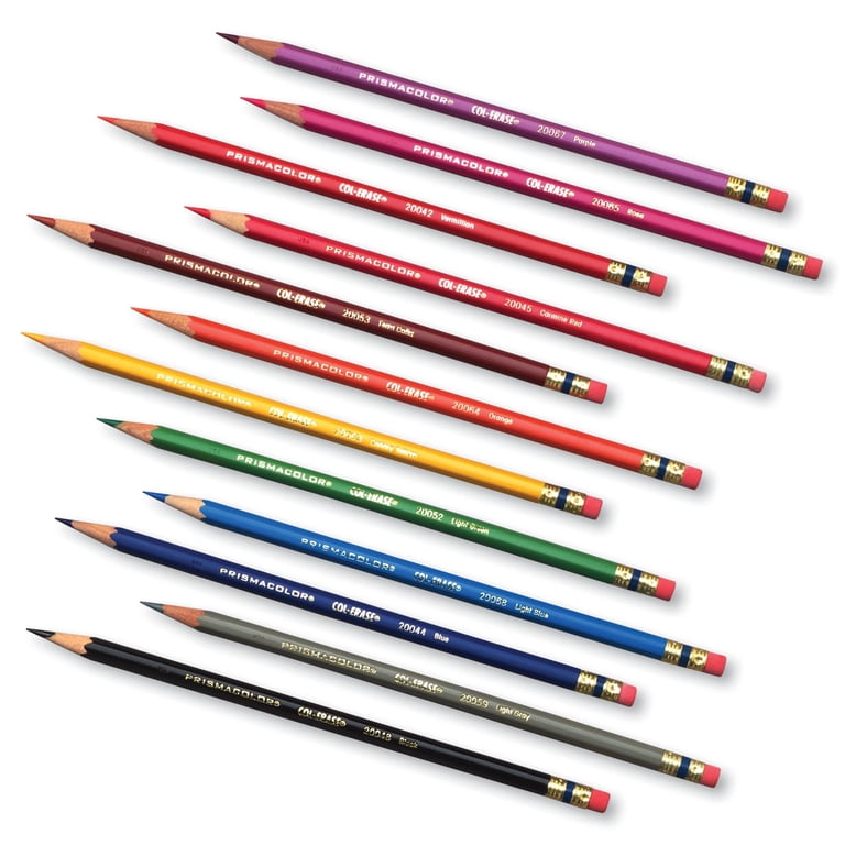 Prismacolor Col-Erase Erasable Colored Pencils, Carmine Red, 12 photo 2