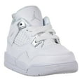thumbnail image 2 of Jordan 4 Retro Infants/Toddlers Shoes White/Metallic Silver 308500-100, 2 of 6