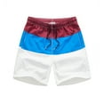 thumbnail image 1 of Qarigey Pantalones cortos transpirables y con estilo para hombres - Para pantalones de chándal de verano Pantalones cortos para hombres Prendas para la parte inferior del cuerpo Azul y Vino Tinto,1 m, 1 of 6