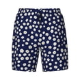 thumbnail image 4 of Lsque Mens Swim Trunks Daisies Flowers Pattern - Bathing Suit Compression Liner - Beach Swim Shorts Swimwear - (S-3XL) - Stretch Quick Dry -Small, 4 of 9