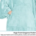 thumbnail image 5 of Solaris Wearable Sleeve Blanket, Flannel Blanket Sweatshirt for Adult,Women,Men Soft Sofa TV Throw Blanket,Cozy Hoodie with Sleeves and Pockets, ,55x72, 5 of 7