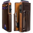 thumbnail image 1 of Cartera Miyozi para hombre con clip para billetes, bolsillo para monedas, bloqueo RFID, 1 of 8