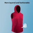 thumbnail image 7 of Men’s Compression Hooded Vest Quick Drying Breathable Yoga Running Training Top, 7 of 7