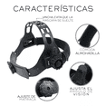 thumbnail image 4 of Careta De Soldar Automatica Profesional Mod. 1 Rojo Llamas calavera, 4 of 5