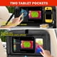thumbnail image 3 of Zecirl - Organizador para asiento trasero de coche, 2 unidades, con bandeja de mesa plegable, 6 bolsillos de almacenamiento, organizador de almacenamiento para coche con soporte para tableta, protecto, 3 of 9