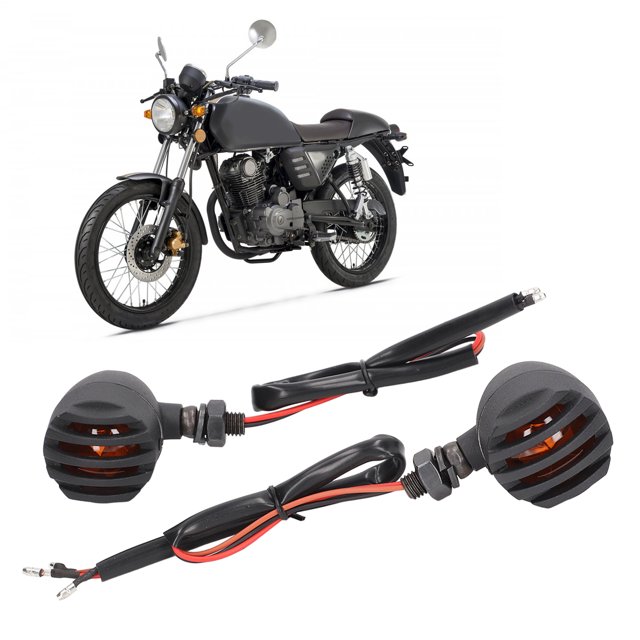 Lámpara de parpadeo de motocicleta, Orificio de Montaje de 10 mm Universal 3 Cables IP66 Luz de Señal de Motocicleta Impermeable Para Reemplazar