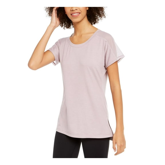 Ideology Womens Fitness Running T-Shirt Purple L