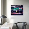 thumbnail image 3 of Nawypu F1 Racing Car Canvas Wall Art Black Pattern Formula Car Large Home Decor Canvas Art Print for Living Room Bedroom Modern Giclee Stretched Stretched and Framed Ready to Hang 20x16 inch, 3 of 4