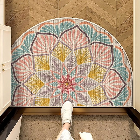 Zhuge Bathroom Rug Mat , Non-Slip Plush Shaggy Bath Carpet, Machine Wash Dry, Bath Mats for Bathroom Floor, Tub and Shower, Bathroom Runner Bathmat Accessories Decor 15*23inch (O)