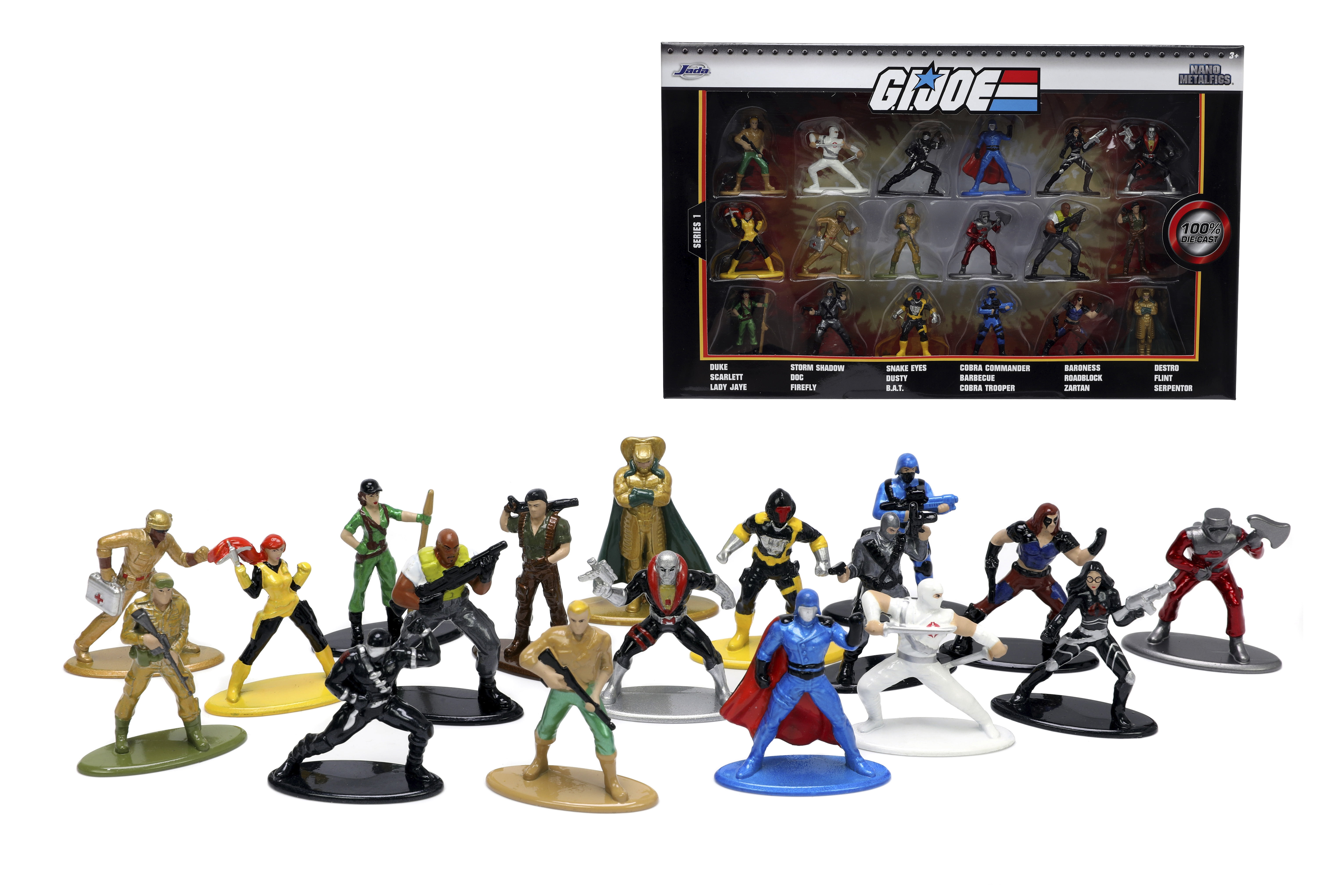 G.IJOE Nanolfigs Series1 18体セットJada Jada Toys Nano Metalfigs G.I. Joe 1.65 inch Diecast Metal Figures
