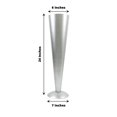 thumbnail image 2 of BalsaCircle Silver 27" Metal Trumpet Flower Vase Centerpiece Wedding Party Catering Decorations, 2 of 8