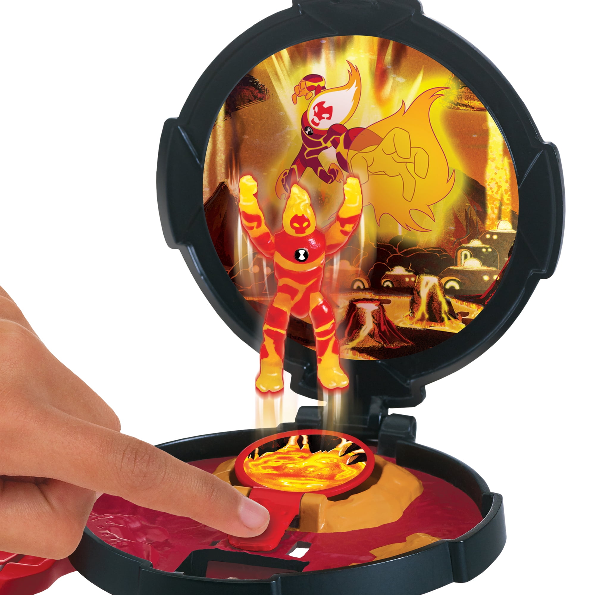 ben 10 heatblast micro world omnitrix playset