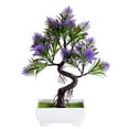 thumbnail image 2 of Travelwant Artificial Plants Artificial Bonsai Tree Potted Faux Japanese Pine Bonsai Simulation Zen Garden Fake Plant Artificial Bonsai Tree for Home Office Showcase Indoor Décor Desktop Display, 2 of 7