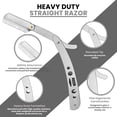thumbnail image 4 of Utopia Care Professional Barber Straight Edge Razor Safety with 100 Pack Blades, Silver, 4 of 9