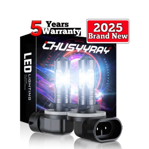 2pcs LED Headlight Bulb For ATV Polaris Ranger XP 500 750 800 900 1000 2007-2018