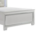 thumbnail image 4 of Noah Contemporary Full Bed, LED Backlit Crystal Tufted Headboard, White, 4 of 5