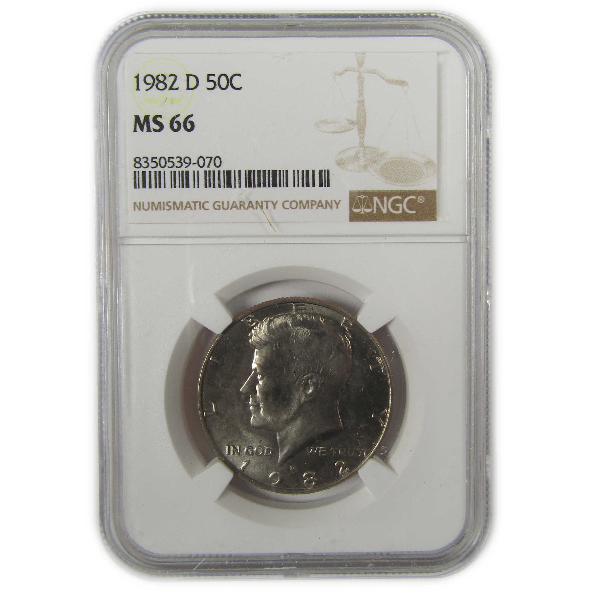 1982 D Kennedy Half Dollar MS 66 NGC Clad Uncirculated SKU:I20541 ...