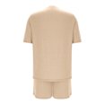thumbnail image 4 of fatyb Women's Pajama Sets 2 Piece Short Sleeve Casual T-Shirts Sleepwear Shorts Matching Lounge Outfits, 4 of 6
