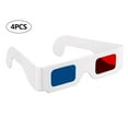 thumbnail image 1 of 4Pcs 3D Cardboard Glasses Red & Cyan Anaglyph White Card Glasses For 3D Viewing, 1 of 7