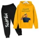 thumbnail image 3 of Conjunto de sudadera y pantalones con estampado de Mbappé para niños, primavera y otoño, conjunto de ropa deportiva de 2 piezas para niños y niñas, ropa para niños, 3 of 5
