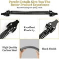 thumbnail image 2 of Self Closing Gate Spring Hardware Adjustable Metal Spring Closure Compatible Light To Heavy Duty Wooden Gates Door Fence Black Garden Gate Closer Comp, 2 of 4
