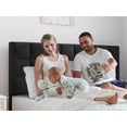 thumbnail image 7 of HAIIDE Queen Size bed Frame with Fabric Upholstered Headboard,Black, Easy Assembly, 7 of 7