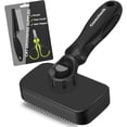 thumbnail image 2 of UYGDUY-3PCS Cat Grooming Supplies, Cat Brush & Nail Clipper/Trimmer & Flea Comb for Shedding Indoor Cats Essentials Stuff Accessories (Black), 2 of 4