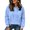 Sky Blue #55, variant on Oversized Hoodies for Women Fall Mock Neck Long Sleeve Casual Comfort Sweatshirts Winter y2k 2026 Cute Sweatshirt L