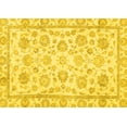 thumbnail image 1 of Ahgly Company Machine Washable Indoor Rectangle Oriental Yellow Traditional Area Rugs, 2' x 5', 1 of 4