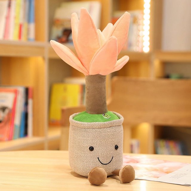 Creative Succulent Plant Decoration Plush Fun Simulation Potted Office Home Decoration-SinKeeU