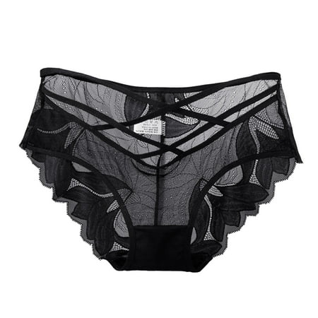 Athletic Panties High Waist Thong Panties Womens Sexy Underwear Black Lace Panties High Waisted Plus Size Ladies Brief For Women