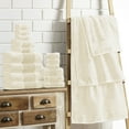 thumbnail image 2 of Modern Threads Aircloud 18-Piece Cotton Adult Bath Towel Set, Ivory, 2 of 3