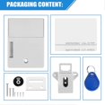 thumbnail image 5 of Invisible Hidden RFID Free Opening Intelligent Sensor Cabinet Lock Locker Wardrobe Shoe Cabinet Draw, 5 of 5