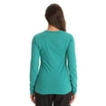 thumbnail image 3 of Just Love Women’s Long Sleeve Underscrub T-Shirt – Soft Fitted Undershirt Tee for Nurses, Doctors & Everyday Wear (Teal, X-Large), 3 of 3