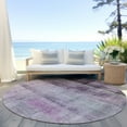 thumbnail image 6 of Addison Rugs Chantille Indoor/Outdoor Transitional Casual Purple Washable Round Rug, 8' x 8', 6 of 6